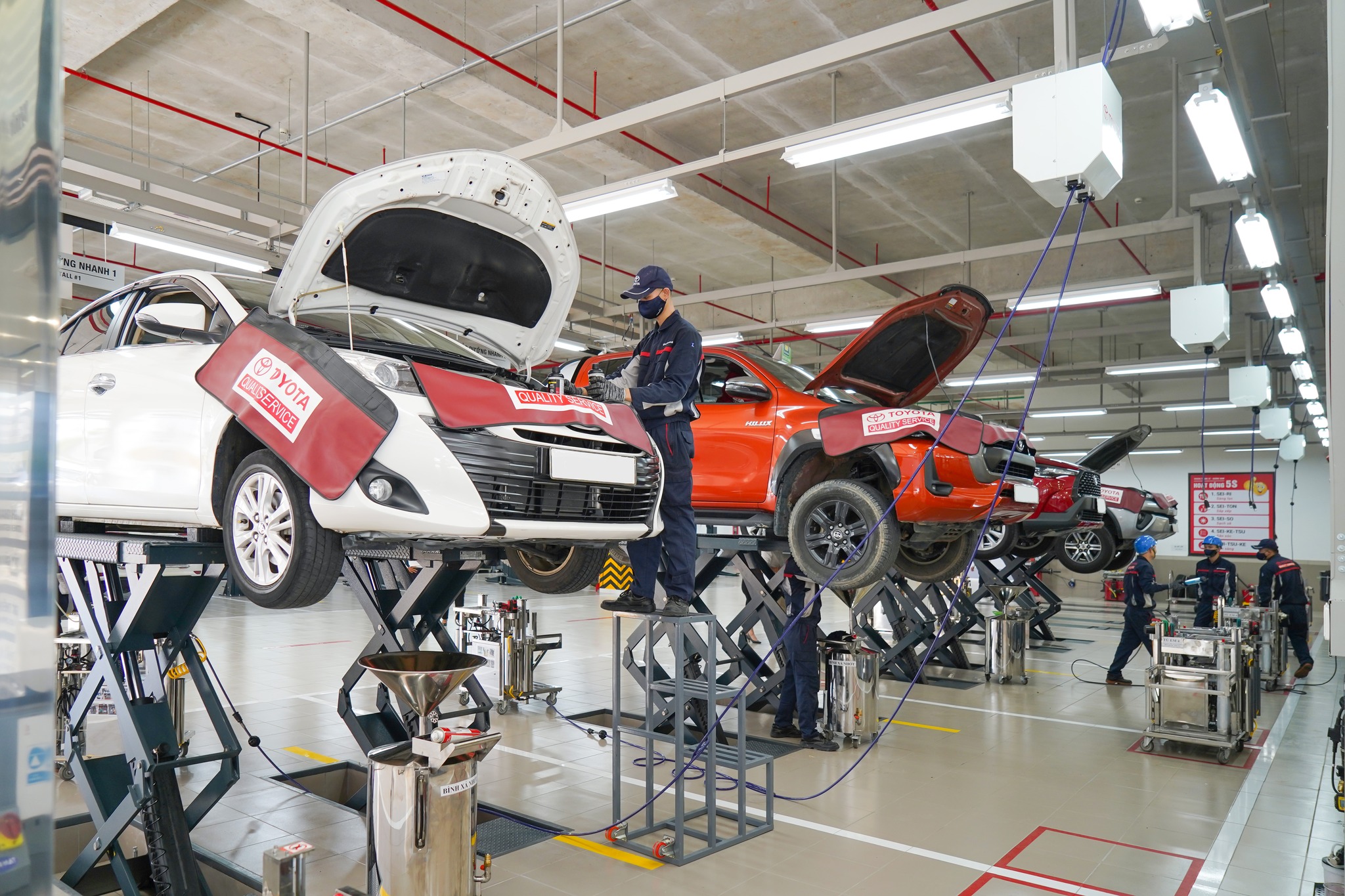 khu vực bảo dưỡng toyota quảng nam 5